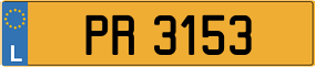 Trailer License Plate